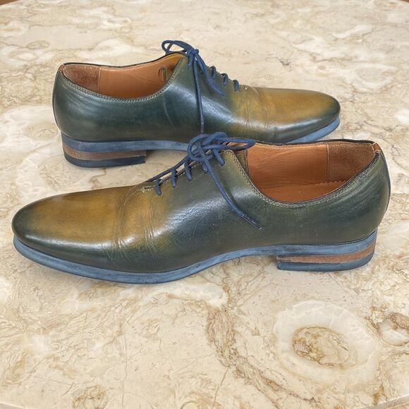 Messico Handcrafted Leather Derby Lace Up Shoes - Picture 10 of 14